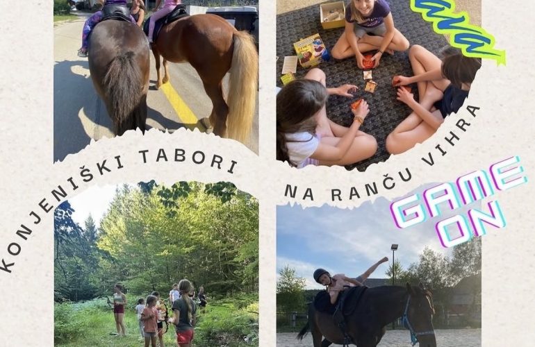 Poletni konjeniški tabor za otroke na Ranču Vihra